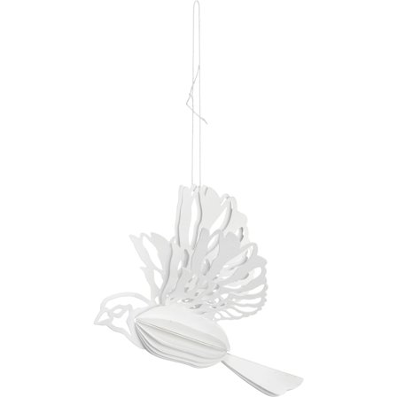 Cooee design Paper Bird ornament 2-pack, natural