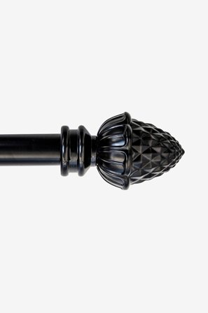 Hasta - Kotte gardinstång 110-200 cm - Svart - Gardintillbehör - 210 - Från Homeroom