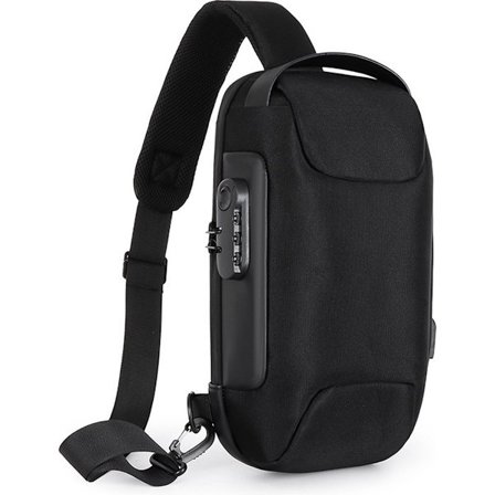 Tyverisikker vanntett crossbody-veske med USB-slynge brystveske for daglig bruk, reise og festivaler