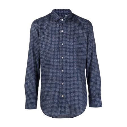 Finamore Shirts Blå, Herre Skjorter