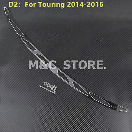 Moottoripyörän tuulilasin koristelista Cnc musta/kromi Harley Touring Electra Glide Street Glide Flhx 1996-2013 2014-2019 Koristelista D2 2014-2016
