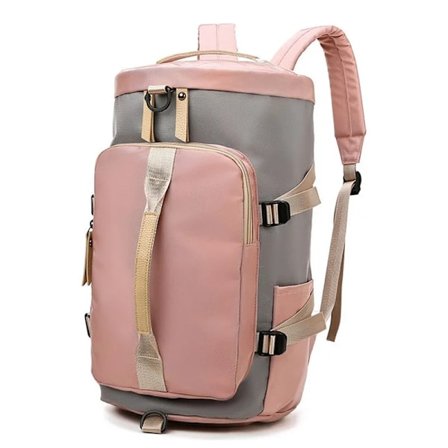 Rosa Damrese Ryggsäck Vattentät Stöldskyddad Trendig Vardagsväska med Bagagerem och USB-laddningsport Ryggsäck~00075