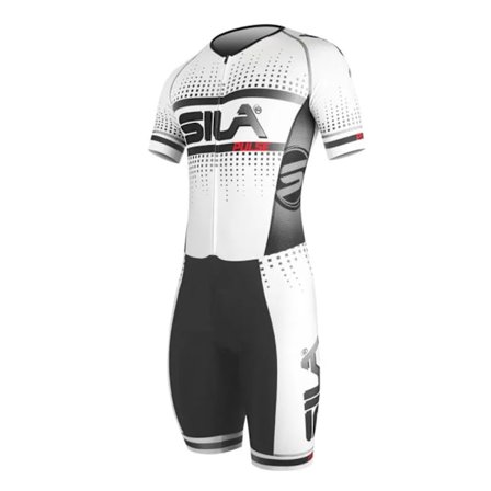 SILA Sport Sykkeltrøye Menn Triathlon Skinsuit Sykkelantrekk Kompatibel med Sykkelutstyr[YDE] 5 XL