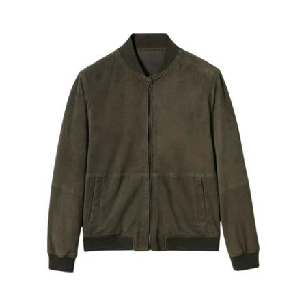 Mango Reversible suede Jakke Grå, Herre