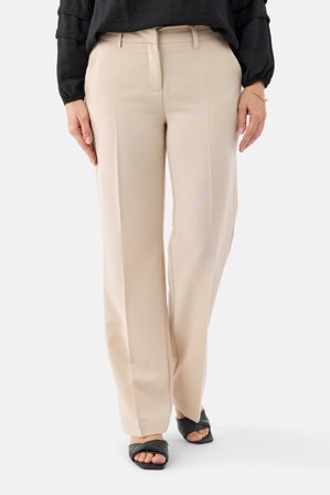 BRANDTEX - Habit Bukser - Sand - Fast Linning