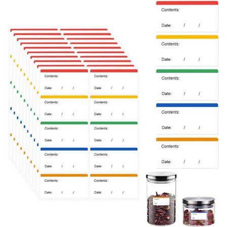 300 Stykker Let Aftagelige Frysemærker, 6x3cm Frysemærkeetiket, Selvklæbende Krukkeetiket, Aftagelig, Køkkenmærkater Universelle Etiketter