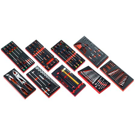 Facom CM.138 Verktygssats 138 delar, 9 moduler, Handverktyg