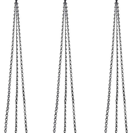 Hængekurvskæde, 3 sæt planteophæng i metal med