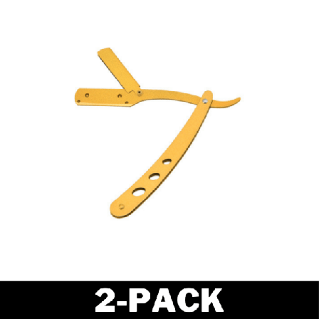 Rakkniv i Rostfritt Stål - Shavette Hårborttagning Guld 2-pack