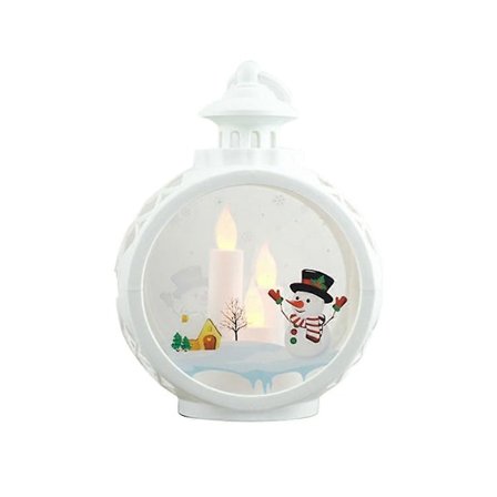 Julelanterne LED Flammeløse Lys, Vintage Guld Lyslanterne - Batteridrevet, Bærbar Vintage