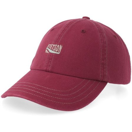 Stetson - Röd unconstructed Keps - Baseball Cap Wave Wine Dad Cap @ Hatstore