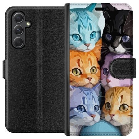 Yhteensopiva Lompakkokotelo Samsung Samsung Galaxy A05s Värikkäät Kissat