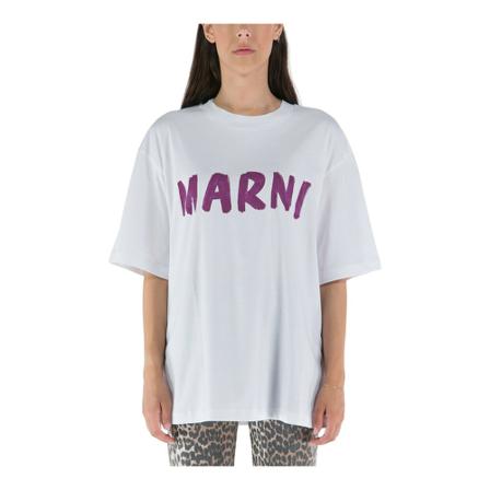Marni T-Shirts Blå, Dame