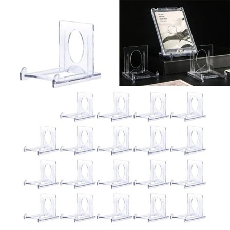 20 sæt akryl displaystativ Transparent stativ Mini møntholder Transparent 20 stk-20 stk