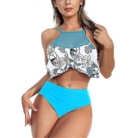 Naisten seksikäs uima-allas läpinäkyvä uimapuku naisten verkkoneuleinen pyöreäkauluksinen rantavaate