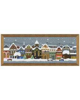 Broderikit Billede Juleby - Riolis