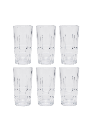 Åhléns Home Long drinkglas FRANK 28 cl, 6-pack Cocktail- & Transparant ONESIZE