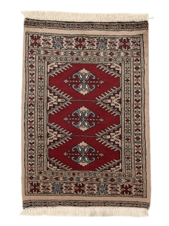 Pakistan Buchara 2Ply Teppich Handgeknüpft 60X90 Schwarz/Braun Pakistan