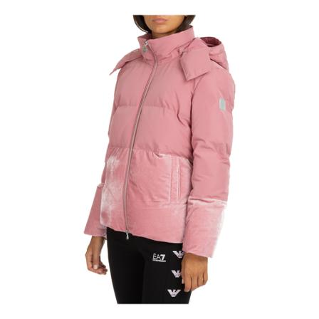 Emporio Armani Ea7, women's outerwear down jacket blouson hood Roze, Dames, Maat:S,synthetic