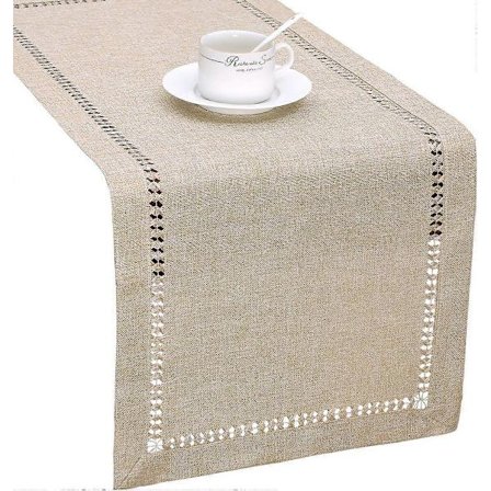 2025 Siste Modell Håndvevd Beige Bordløper eller Kommodesjal, Form 14 x 72 Tommer Beige 14 x