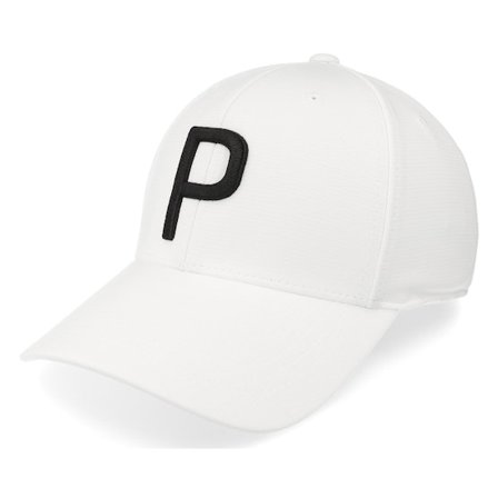 Kinder Puma - Weiss adjustable Cap - Kinder P Cap White Glow/Black Adjustable @ Hatstore