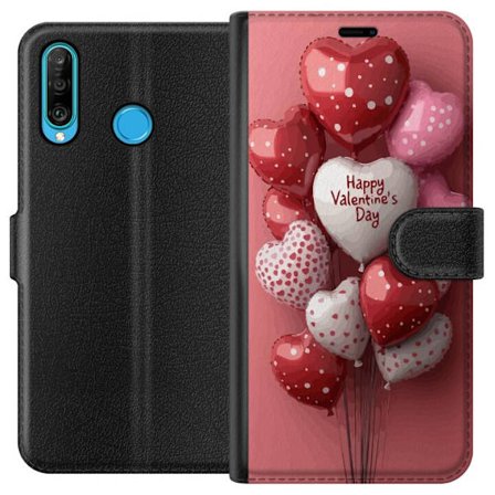 Kompatibelt Lommeboketui til Huawei Huawei P30 lite Valentinsballonger