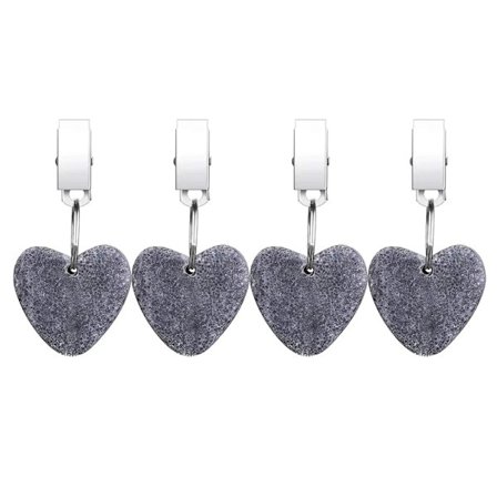 4 st/ set Dukvikter Teartop Form med klämhänge Ornament för Home Festival Party Matbordsdekoration