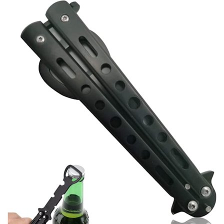 Øl Flaskeåbner Butterfly Flaskeåbner Sort Metal