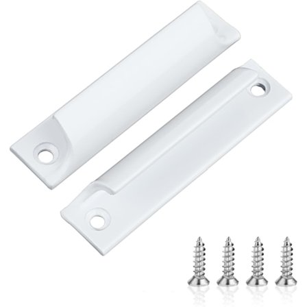 Stk. Aluminium Legering Udvendig Balkondør Håndtag med Rustfri Stål Skruer - Terrassedør Håndtag - Udvendig Dør Håndtag - Håndtag til Terrassedør 