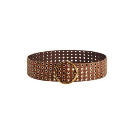 Pinko, studded belt Bruin, Dames, Maat:L
