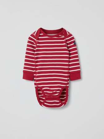 Polarn O. Pyret - Bodysuit striped - 68 - Childrenswear - red