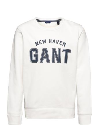 Logo C-Neck White GANT