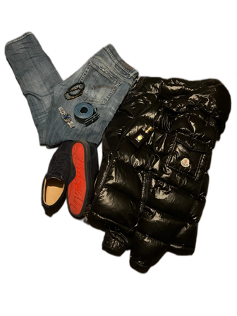 Mörkblåa mocka christan loubitin skor