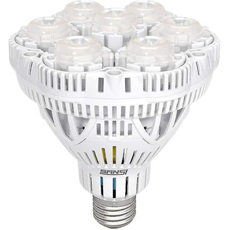 E27 36w Full Spectrum Led Horticultural Bulb, 400w Plant Grow Light for Germination Growth Flowering Plants Flowers Fruit Vegetables (Average Ppf 65m