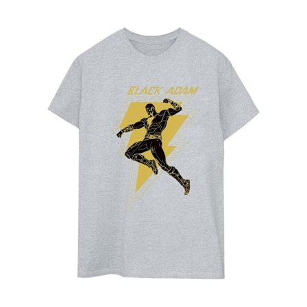 DC Comics Dam/Kvinnor Black Adam Golden Bolt Bröst Bomull Pojkvän