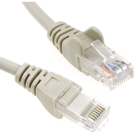 Grå nätverks Ethernet RJ45 Cat5e-cca UTP Patch 26awg kabel 1m [1 meter]