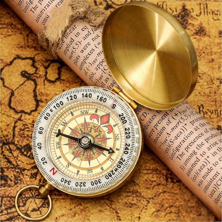 Kompas, Camping Metal Kompas, Lommekompas, Bærbar Vandtæt Kompas, til Rejse Vandring Udforskning