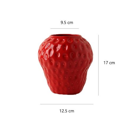 Jordbærvase Blomsterpotte Blomsterarrangement