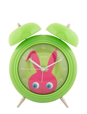 Alarm Clock Peekaboo Bunny Dark Green Green KARLSSON