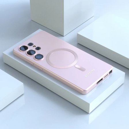 För Samsung Galaxy S25 Ultra Magsafe Skal S24 Ultra S23 Plus S22 S21 FE S24FE Mjukt Silikon Telefonskal