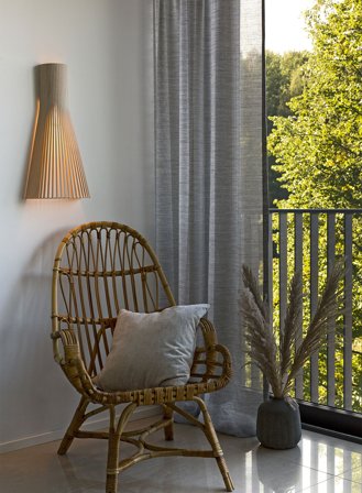 Secto 4230 vegglampe H60 - bjørk