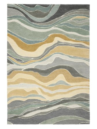 Klein Marble Vloerkleed - Groen/Multicolor 140X200 Wol