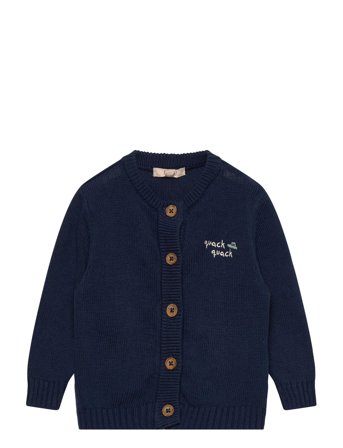 Fliink Mahdi Knit Cardigan Marinblå