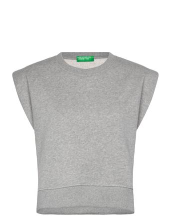 Sleeveless Sweater Tops T-shirts & Tops Sleeveless Grey United Colors Of Benetton