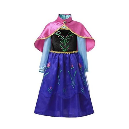 Pigekjole Elsa Kostume Anna Elsa Kjole Prinsesse til Børn Kjole til Pige Høj Kvalitet Anna Kjole med Kappe Kjole Kostumer Cosplay-Perfekt
