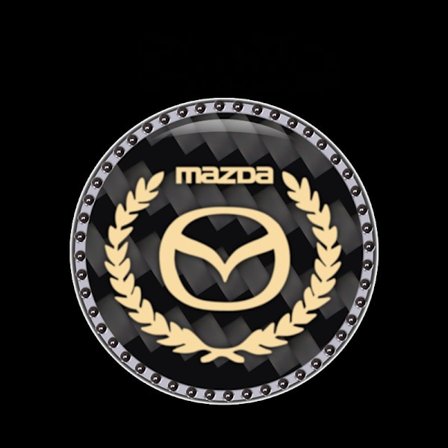 Tvåpack bilmotor start-stopp knapp klistermärke dekal tryck start tändningsknapp (Mazda)