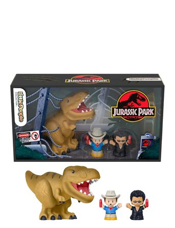 Fisher-Price | Little People Collector Jurassic Park Movie Special Edition Set With Dinosaur For Adults & Fans | ONE SIZE
