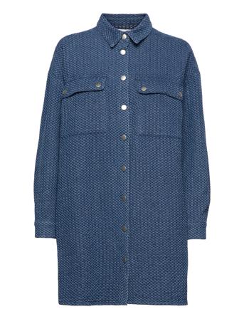 Mwrica Long Shirt Blue My Essential Wardrobe