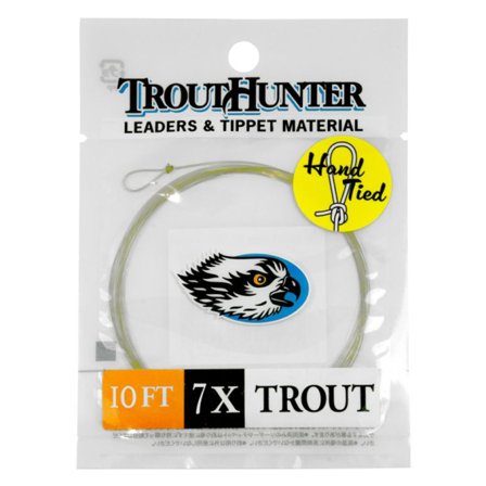 TroutHunter Nylon Leader w/loop 10ft - 4X / 0,185mm