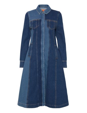Long Sleeve Denim Dress, 2301 Denim Blue STINE GOYA